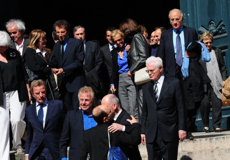 tribute service to marie-france pisier - paris