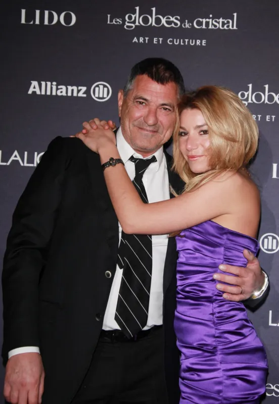 jean-marie bigard and lola marois attending the 7th 'globes de cristal' awards held at the lido in paris, france, on february 6, 2012 photo by denis guignebourg abacapresscom