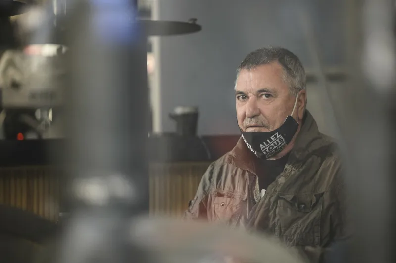 jean-marie bigard takes part in yellow vests demonstration - paris