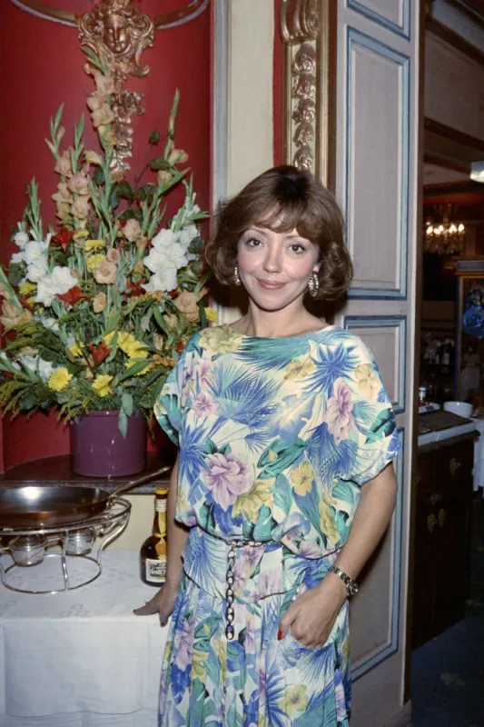 portrait taken on september 12, 1988 shows french actress corinne le poulain at a restaurant in paris  afp photo georges bendrihem (photo by georges bendrihem   afp)