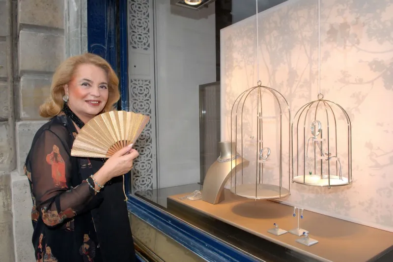 opening night of 'women and diamonds' exhibition in paris