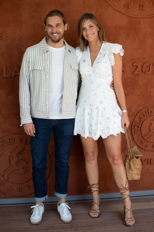 camille cerf and cyrille attend the 2021 french open at roland garros on june 13, 2021 in paris, france photo by laurent zabulon abacapresscom , 768869 004 paris france
