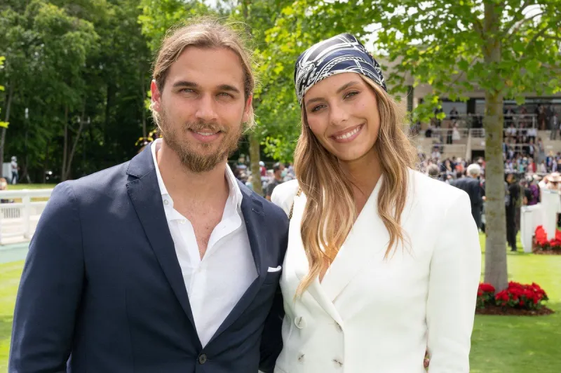 camille cerf and theo fleury attend the prix de diane at chantilly racecourse, north of paris, france on june 20, 2021 photo by laurent zabulon abacapresscom , 769694 008 chantilly france