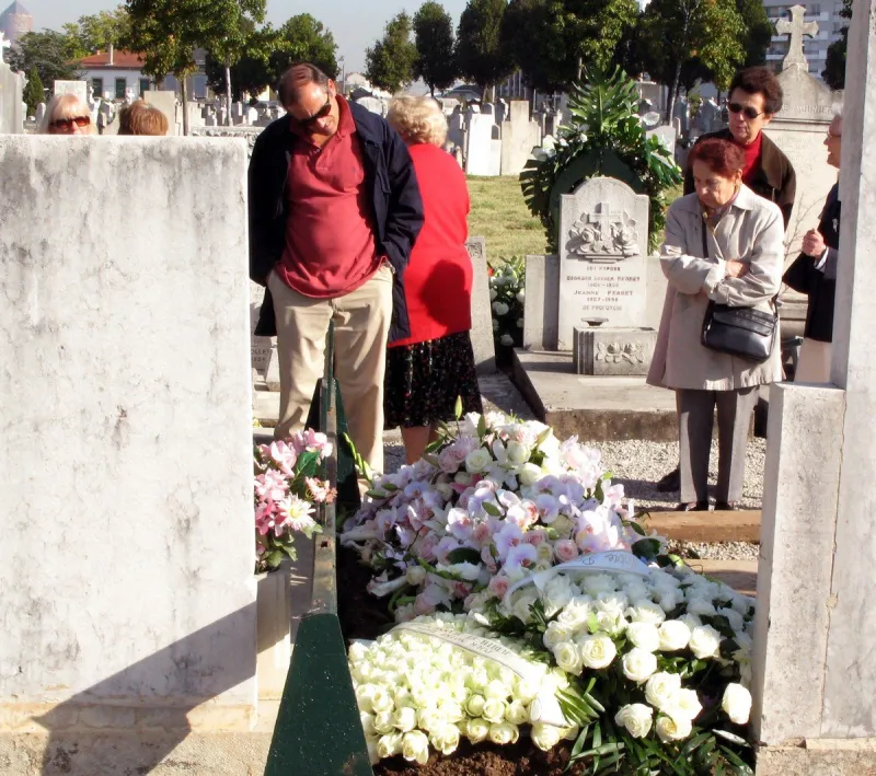 jacques martin's grave at the cemetary 'la guillotiere' - lyon