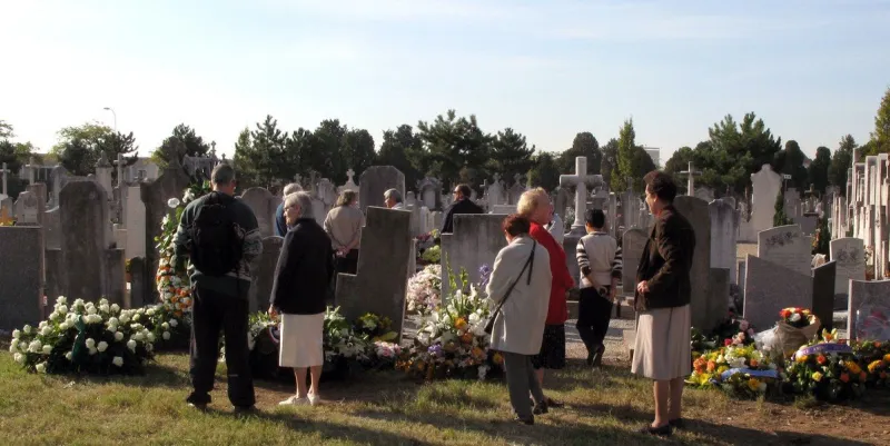 jacques martin's grave at the cemetary 'la guillotiere' - lyon