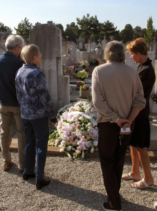 jacques martin's grave at the cemetary 'la guillotiere' - lyon