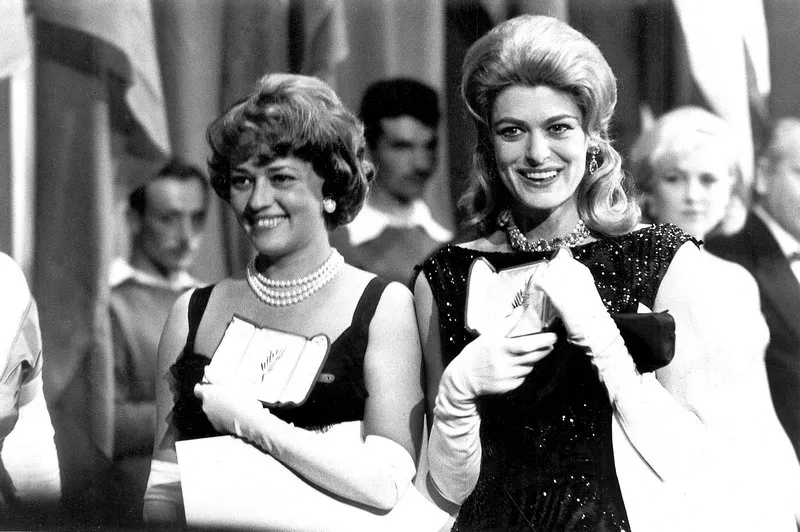 may 10, 2006 - jeanne moreau and melina mercouricannes film festival pix plantete   1957photo by globe photos zuma wire abacapresscom