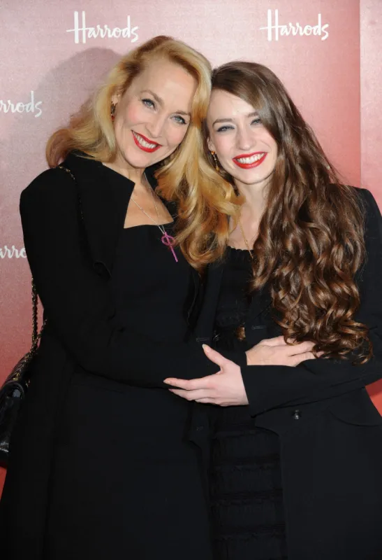 jerry hall and her daughter elizabeth jagger open the harrods winter sale 2010, knightsbridge, london, uk on december 27, 2010 photo by doug peters pa photos abacapresscom , 258247 004 londres london royaume uni united kingdom