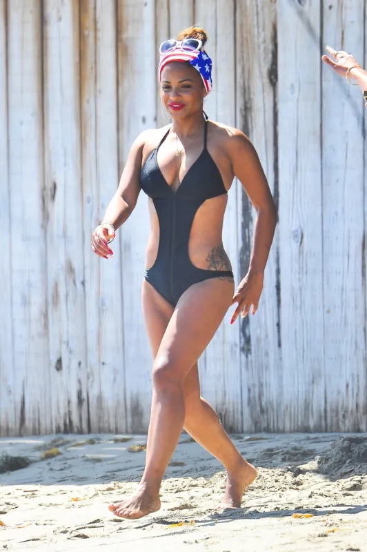 christina milian and daughter violet beachside - la