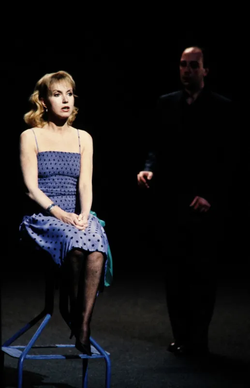 photo taken on february 27, 1986 shows french actress bulle ogier during the rehearsal of the play le parc at the palais de chaillot in paris (photo by dominique aubert   afp)
