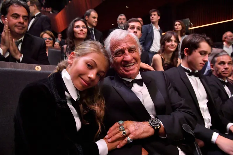 jean-paul belmondo and his daughter stella during the 42nd annual cesar film awards ceremony held at the salle pleyel in paris, france on february 24, 2017 photo by christophe guibbaud abacapresscom , 583685 102 paris france