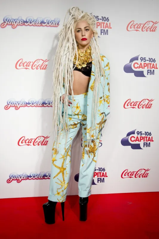 lady gaga pictured at the capital fm jingle bell ball 2013, at the o2 arena in east london, uk on december 8, 2013 photo by matt crossick pa photos abacapresscom