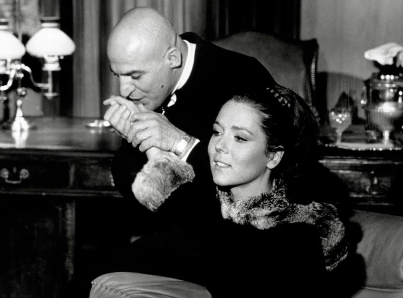 file picture of collection james bond 007  'on her majesty's secret service' (1969), telly savalas, diana rigg photo by the legacy collection photoshot abacapresscom