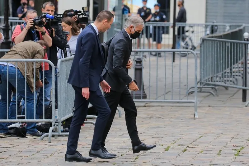 paul belmondo during jean-paul belmondo's funeral held at saint-germain-des-pres church in paris, france on september 10, 2021 french famous actor jean-paul belmondo is dead on monday, september 6th, at 88 photo by nasser berzaneabacapresscom