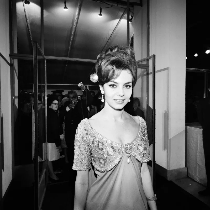 picture taken on may 1st, 1964 at cannes, showing french actress michèle mercier during a gala reception (photo by -   afp)