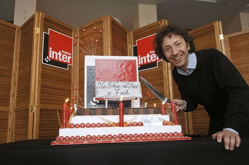 stephane bern celebrates 'le fou du roi' 7th anniversary