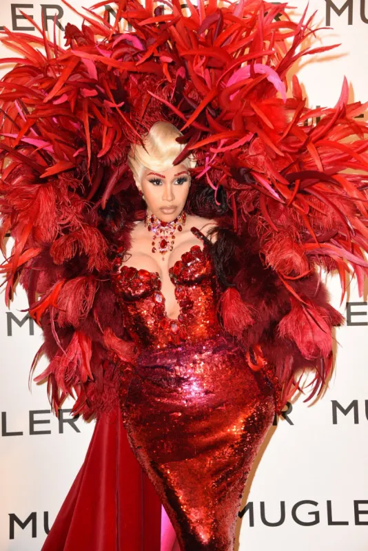 cardi b arriving at the 'thierry mugler  couturissime' exhibition opening held at the museum of fine arts in paris, france on september 28, 2021 photo by mireille ampilhac abacapresscom , 782183 003 paris france