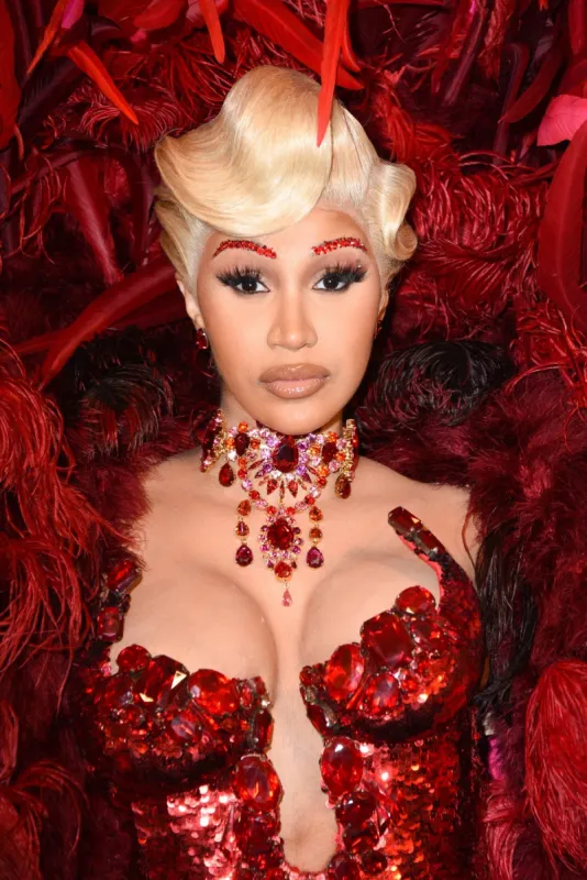 cardi b arriving at the 'thierry mugler  couturissime' exhibition opening held at the museum of fine arts in paris, france on september 28, 2021 photo by mireille ampilhac abacapresscom , 782183 007 paris france