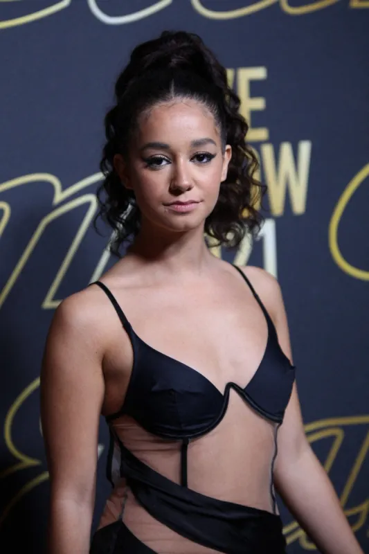 lena mahfouf aka lena situation attends the etam womenswear spring-summer 2022 show during paris fashion week on october 04, 2021 in paris, france photo by nasser berzane abacapresscom , 783217 201 paris france