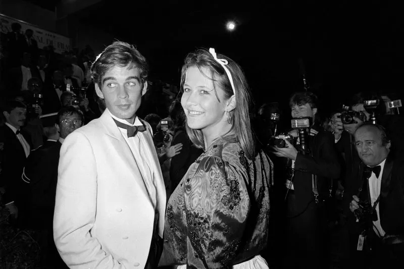 french actors pierre cosso (l) and sophie marceau pose on may 14, 1983 during the 36th international film festival in cannes (photo by ralph gatti   afp)