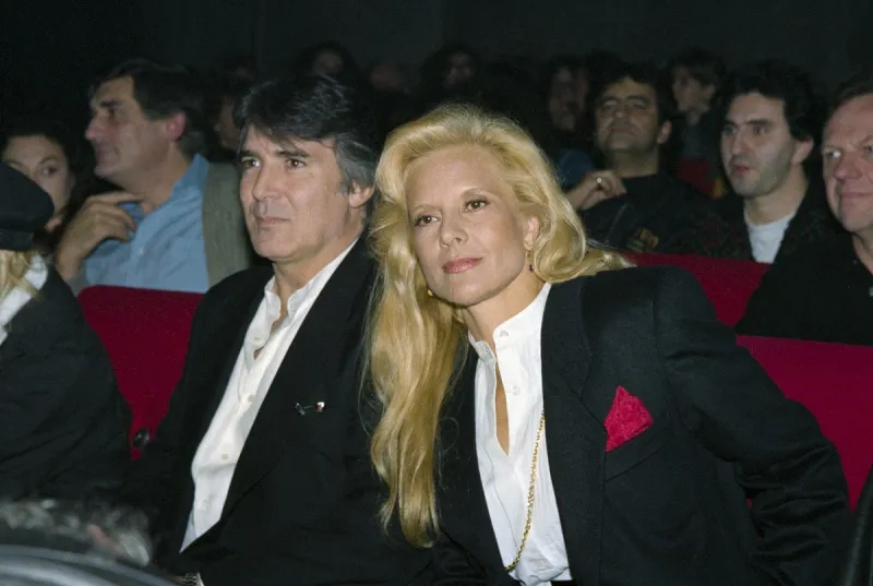 french singer sylvie vartan and her husband us producer tony scotti attend on october 22, 1991 the show of her son david hallyday at the cigalle concert hall in paris afp photo bertrand guay (photo by bertrand guay   afp)