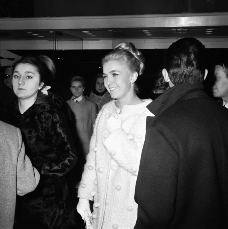 a picture taken in 1964, shows french actress marie dubois, born claudine lucie pauline huze, who died on october 15, 2014 in pau at the age of 77  afp photo (photo by stringer   afp)