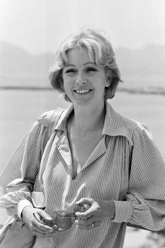 french actress marie dubois poses during the cannes film festival in cannes, southern france, on may 15, 1976 (photo by -   afp)