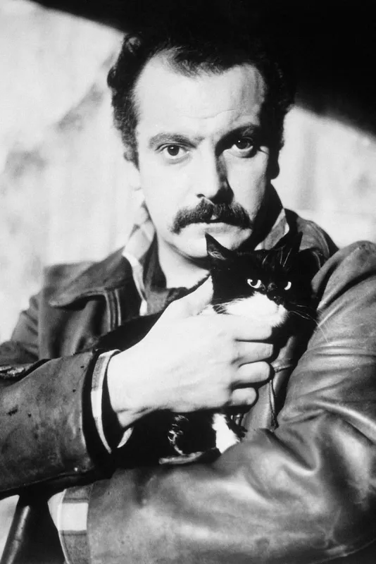 georges brassens and pierre brasseur on the set of porte des lilas in paris, france on 1956 photo by ddp abacapresscom , 676228 002 paris france