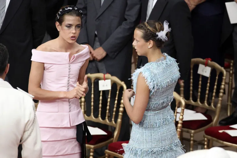 prince albert ii and charlene wittstock wedding - palace cour d'honneur - monaco