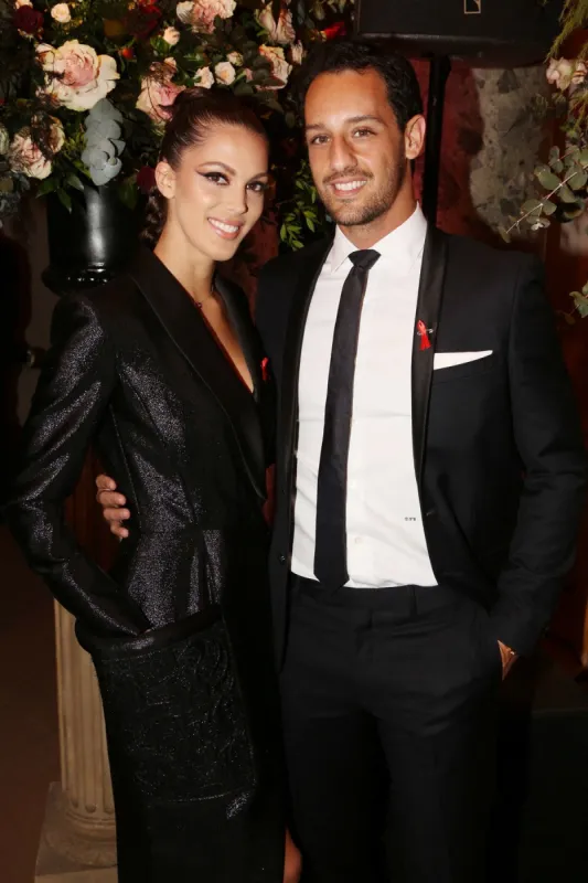 iris mittenaere and diego el glaoui at 18th diner de la mode, sidaction party, in paris for aids association on january 23, 2020 photo by jerome domine abacapresscom , 717345 069 paris
