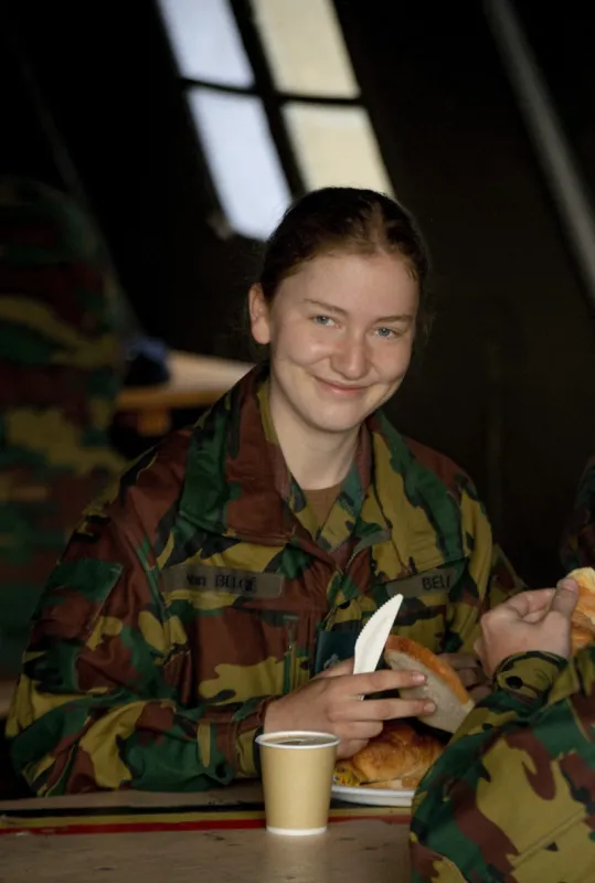 princess elisabeth at the royal military academy - aarlen