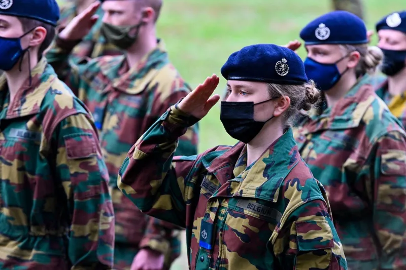 princess elisabeth at the royal military academy - aarlen