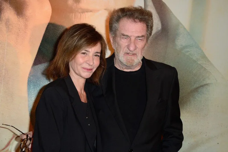 muriel bailleul and eddy mitchell attending the premiere of la french held at the cinema gaumont opera in paris, france on november 25, 2014 photos by nicolas briquet abacapresscom , 477401 040 paris france