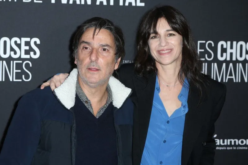 yvan attal and charlotte gainsbourg attending the les choses humaines premiere at the ugc normandie in paris, france on november 23, 2021 photo by jerome domine abacapresscom
