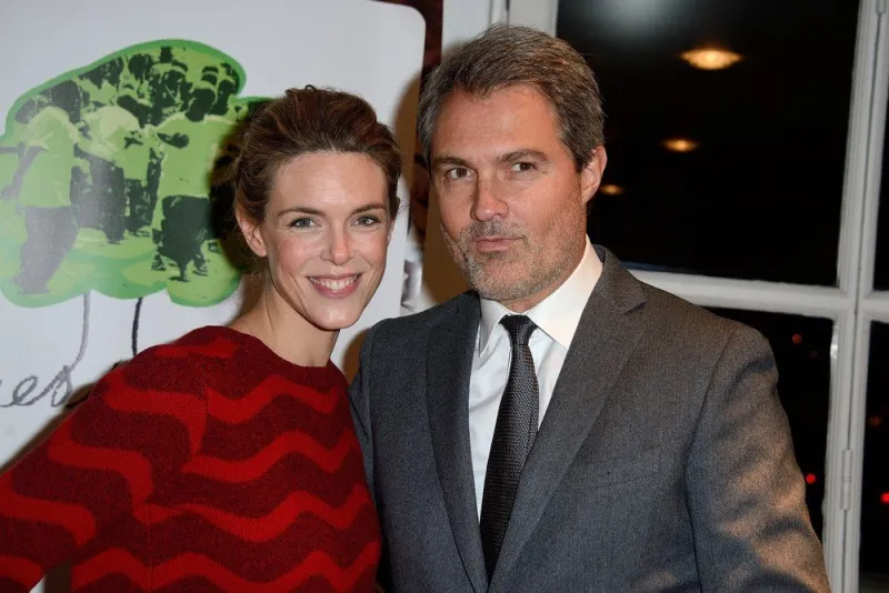 julie andrieu and stephane delajoux attending the 10th anniversary party of association 'racines d'enfance' held at grand palais in paris, france on november 20, 2014 photo by nicolas briquet abacapresscom , 476680 001 paris france