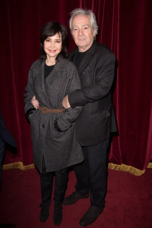 evelyne bouix, pierre arditi - conference de rentree des theatres 2eme partie de la saison 2015-2016 au theatre de paris photo by nasser berzane abacapresscom , brabaca20190218 4384 paris france