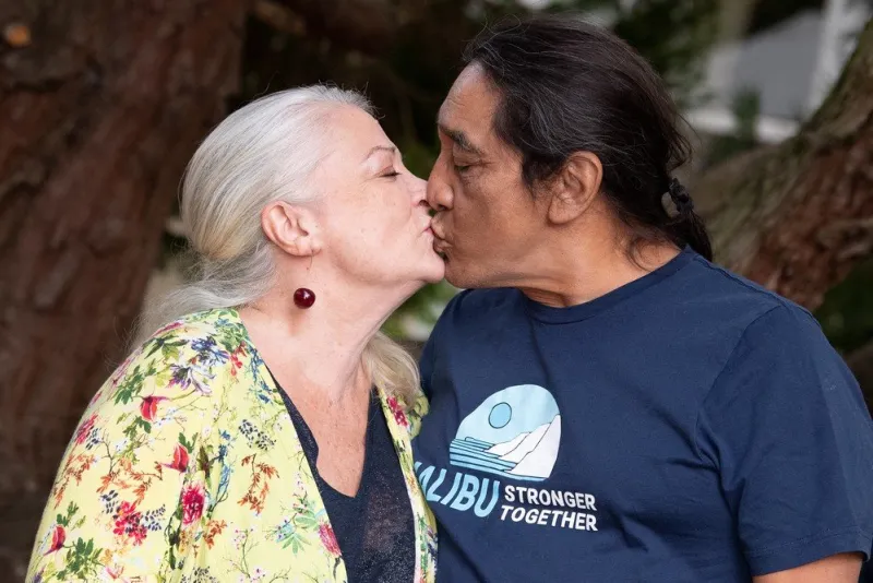josiane balasko and her husband george aguilar attend the la piece rapportee photocall during the13th angouleme french-speaking film festival on august 29, 2020 in angouleme, france photo by david niviere abacapresscom , 740732 012 angouleme france