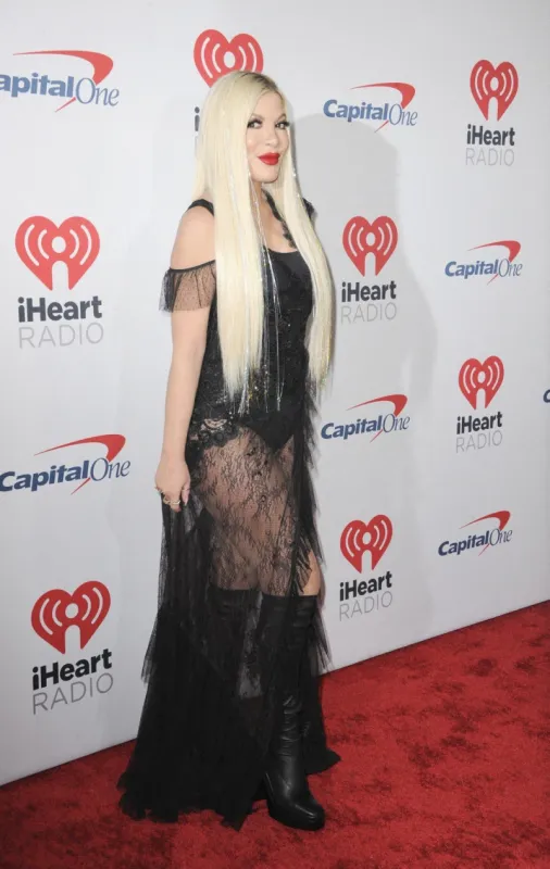 tori spelling at arrivals for kiis fm's jingle ball 2021 presented by capital one, the forum, los angeles, ca december 3, 2021 photo by elizabeth goodenough everett collection abacapresscom <motcle99> concert < motcle99>