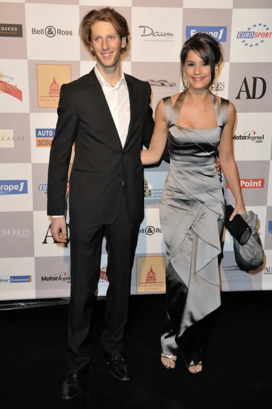 marion jolles and romain grosjean attending the 25th international automobile festival held at the hotel des invalides, in paris, france, on february 04 2010 photo by nicolas genin abacapresscom