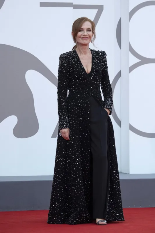 isabelle huppert attending the dune premiere as part of the 78th venice international film festival in venice, italy on september 03, 2021 photo by aurore marechal abacapresscom