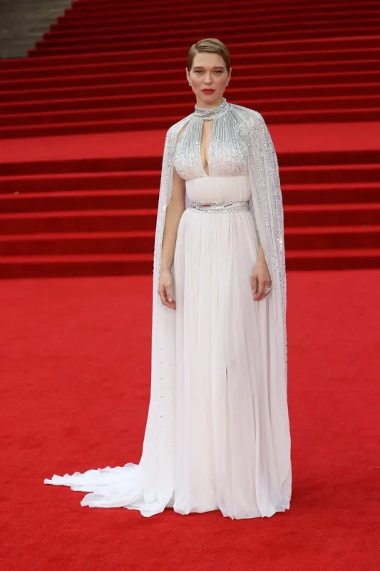 lea seydoux attending the world premiere of no time to die, held at the royal albert hall in london uk, on tuesday september 28, 2021 photo by stephen lock   i-images abacapresscom