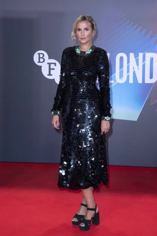 julia ducournau attending the titane premiere as part of the 65th bfi london film festival at the royal festival hall in london, england on october 09, 2021 photo by aurore marechal abacapresscom