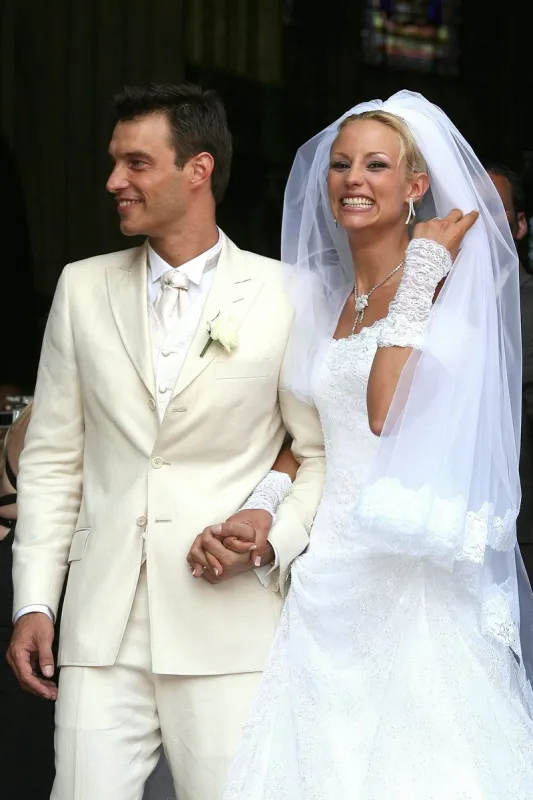 former miss france elodie gossuin and bertrand lacherie wedding at the church of compiegne
