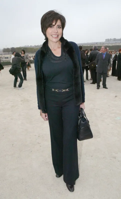 celebs upon their arrival at the celine fashion show in paris