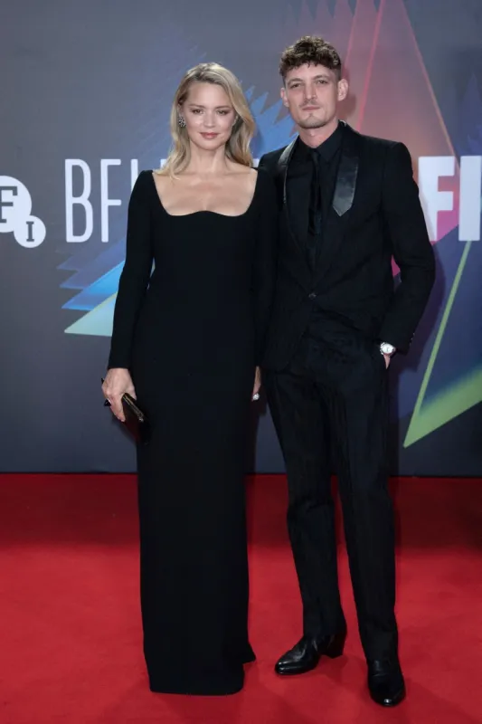 virginie efira and niels schneider attending the benedetta premiere as part of the 65th bfi london film festival at the royal festival hall in london, england on october 16, 2021 photo by aurore marechal abacapresscom , 784780 071 london
