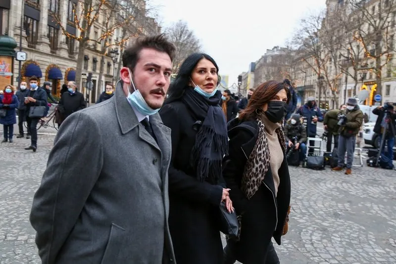 funeral of igor and grichka bogdanoff at madeleine church - paris