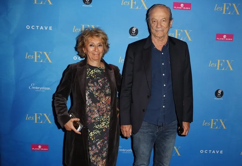 josiane stoleru et son mari patrick chesnais lors de la premiere de les ex au gaumont opera, a paris, france, le 06 juin 2017 photo by jerome domine abacapresscom , 595633 013 paris