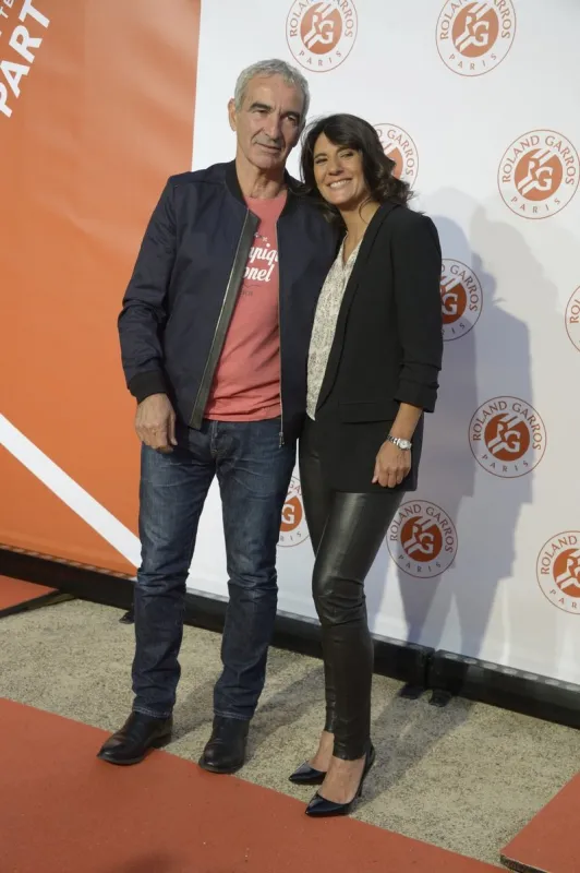 raymond domenech and estelle denis at the players party ahead of the roland garros french tennis open, held at the petit palais in paris, france, on may 19, 2016 photo by henri szwarc abacapresscom , 547751 110 paris france
