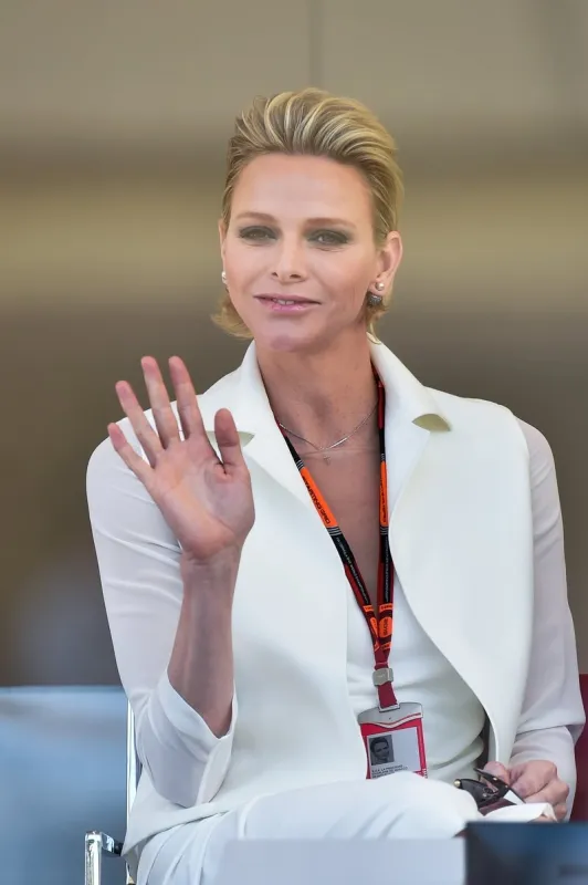 princess charlene of monaco attends the 2015 formula one grand prix of monaco at the monte carlo circuit in monaco, on may 24, 2015 photo by nicolas gouhier abacapresscom