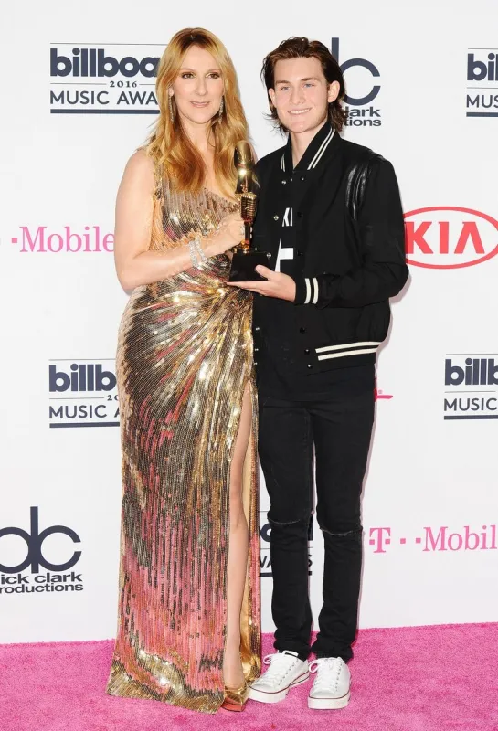celine dion with son rene-charles angelil in the press room at the billboard music awards in las vegas, nv, usa, may 22, 2016 photo by vince flores startraks abacapresscom , 548189 004 las vegas etats-unis united states